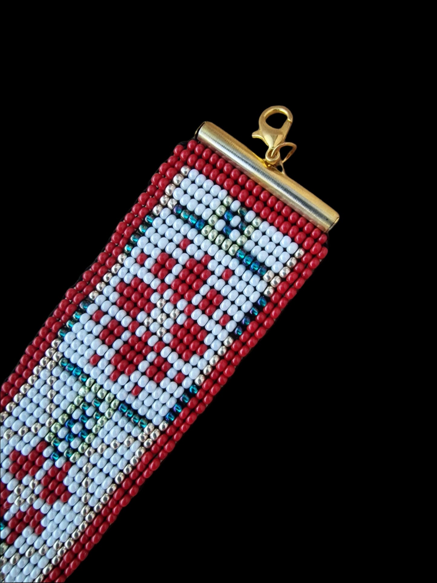 Beaded Luxury Handmade seed bead bracelet " Etnic "