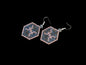 Beaded Luxury Brick Stitch Earrings Pisces