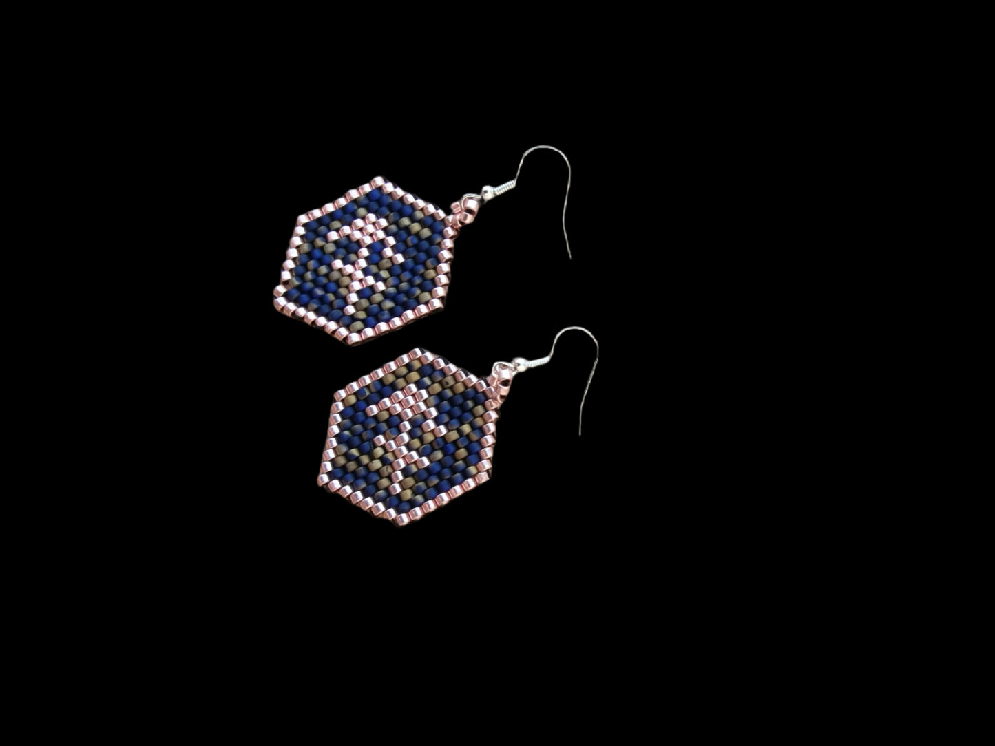 Beaded Luxury Brick Stitch Earrings Sagittarius