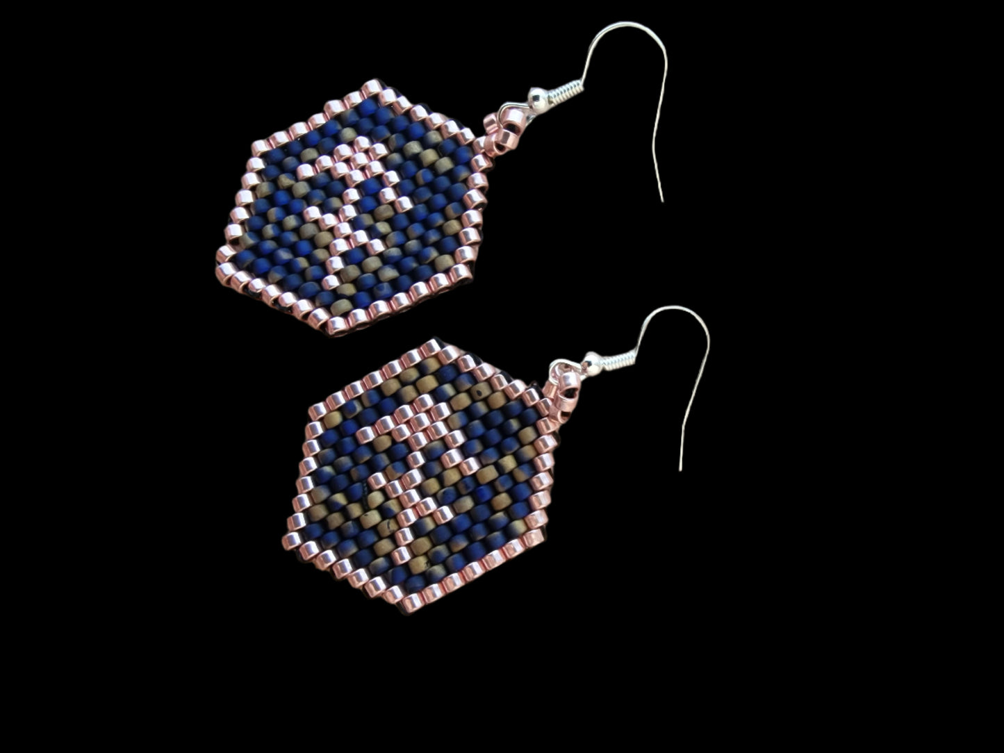 Beaded Luxury Brick Stitch Earrings Sagittarius