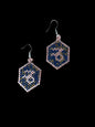 Beaded Luxury Brick Stitch Earrings Capricorn