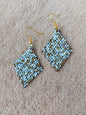 Beaded Luxury Brick Stitch Earrings " Pearls "