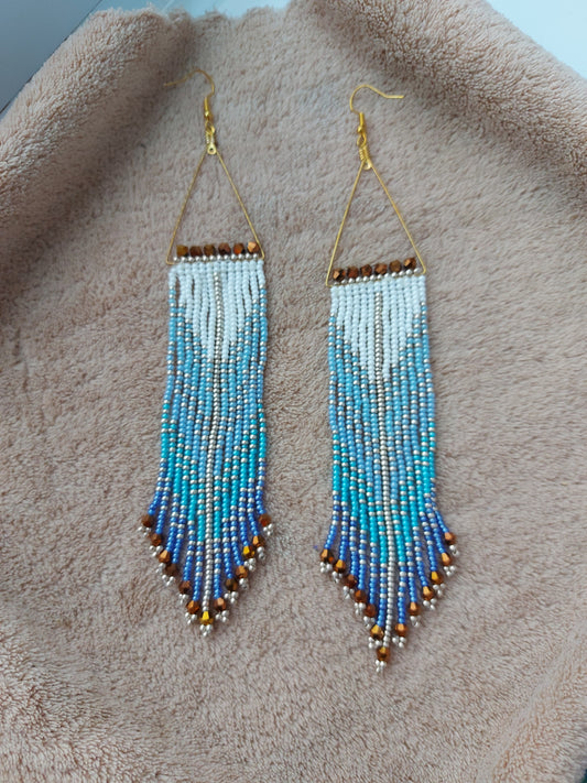 Beaded Luxury Ombre earrings " Lady "